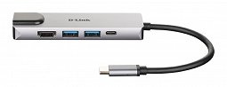 Wieloportowa przejściówka USB-C z HDMI/Ethernet i zasilaniem
