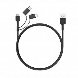 Kabel AUKEY CB-BAL5| microUSB USB-C Lightning | nylonowy QuickCharge szybki