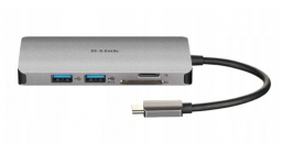 Hub D-LINK DUB-M610 /USB3.0 HDMI czytnik PD Typ-C